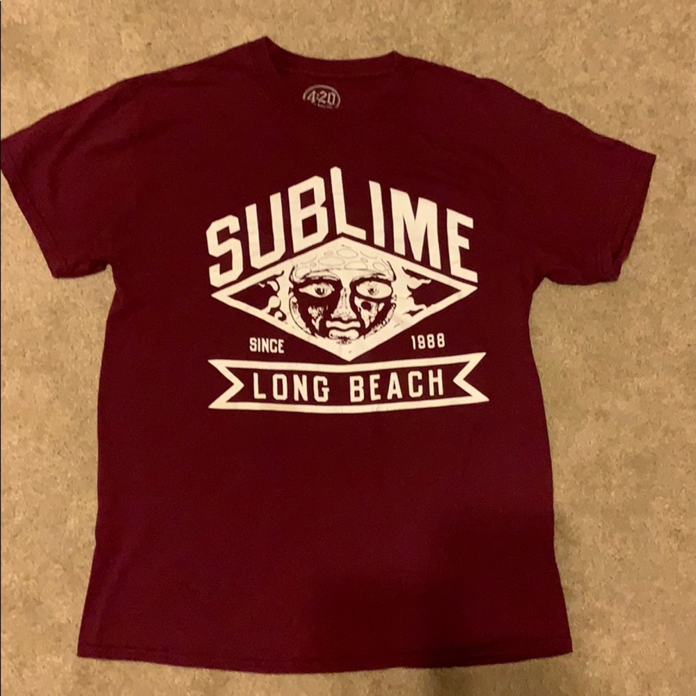 Burgundy T Shirt